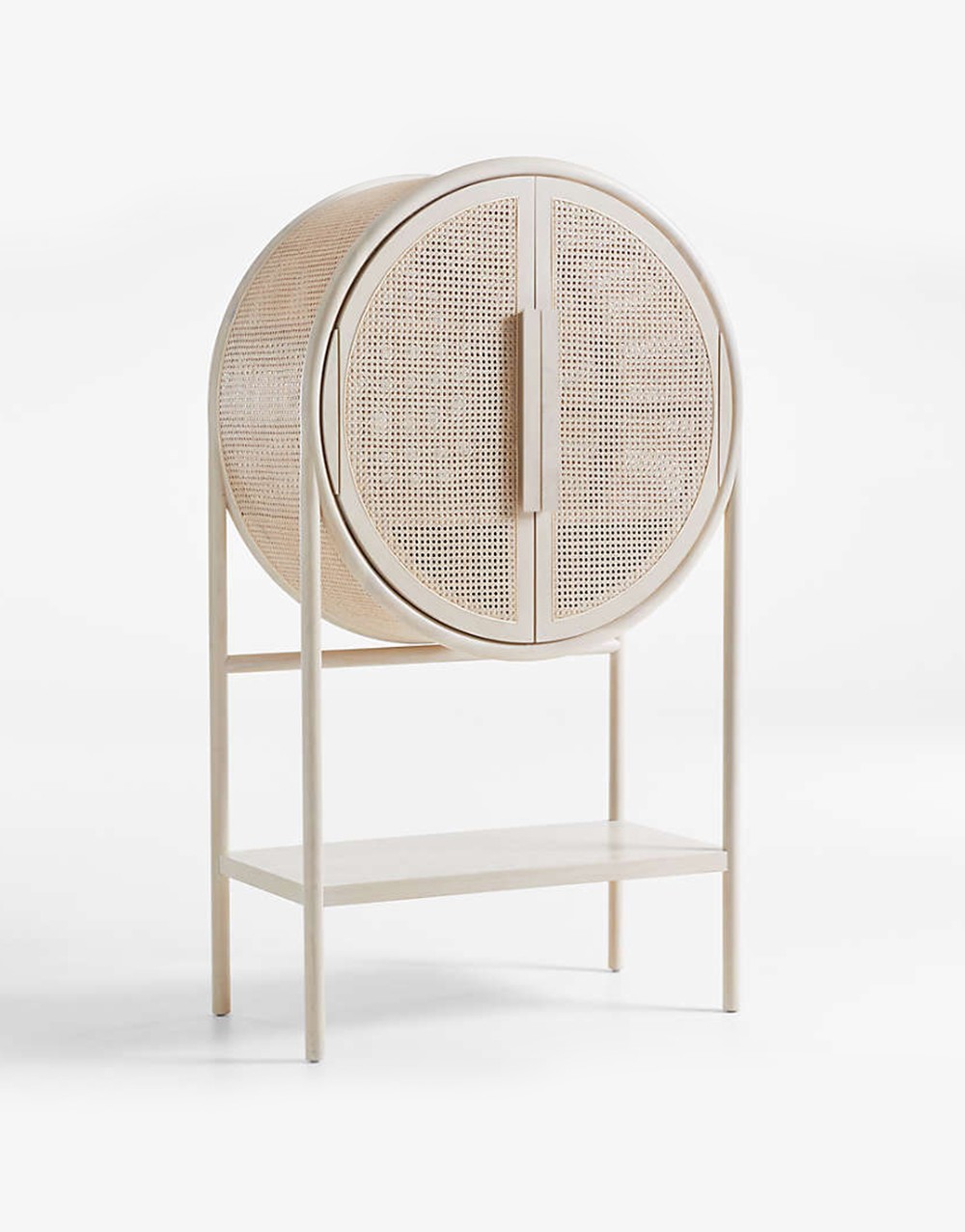 Whitewash Cane Bar Cabinet - Imagen 2