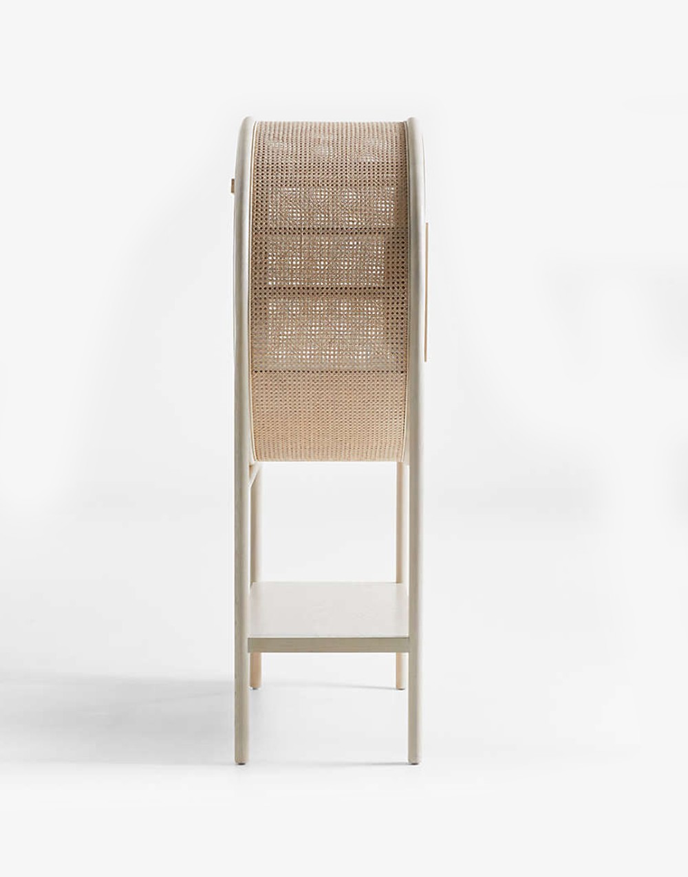 Whitewash Cane Bar Cabinet - Imagen 4